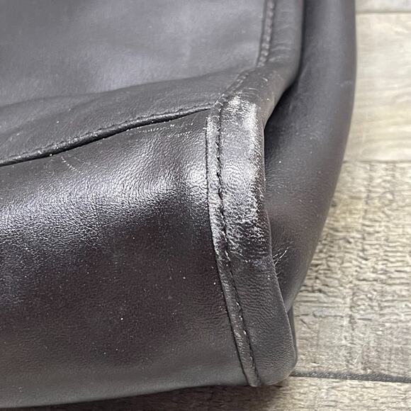 TUMI Leather Briefcase Laptop Bag Black - Picture 8 of 15